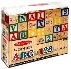 Classic Wooden ABC-123 Blocks