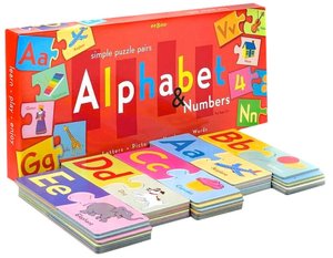 Alphabet & Numbers Puzzle Pairs
