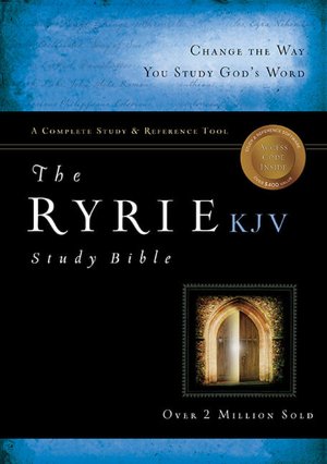 Ryrie KJV Study Bible Bonded Leather Burgundy- Red Letter