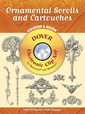Ornamental Scrolls and Cartouches with CD-ROM