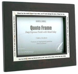Espresso Wood Quote Frame 4x6