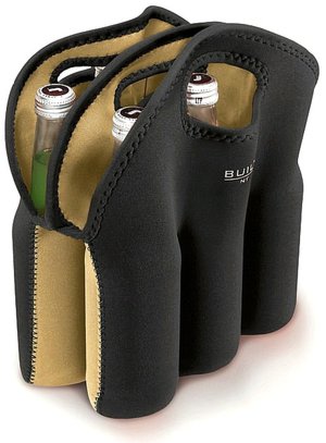Neoprene Six Pack Tote (Black)