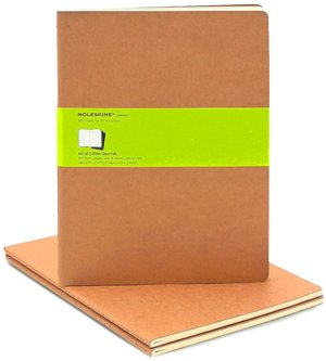 Moleskine Cahier Kraft Extra Large Plain Journal, Set of 3