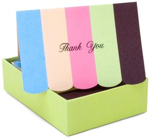 Large Stripes Thank You notecards