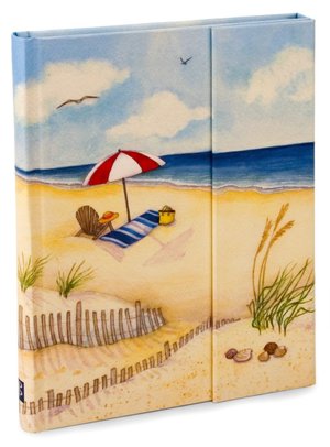 Beach Chair with Magnetic Flap Bound Lined Journal 6 X 8