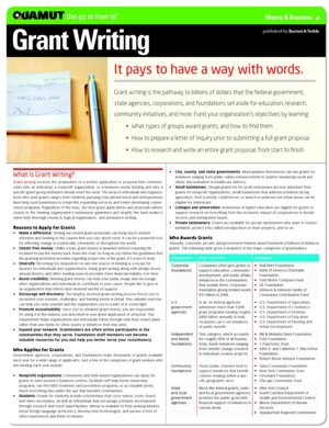 Grant Writing (Quamut)