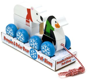 Penguin & Polar Bear Pull Along