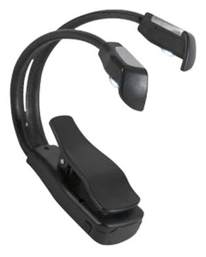 TwinLight 2-Headed Black LED Booklight