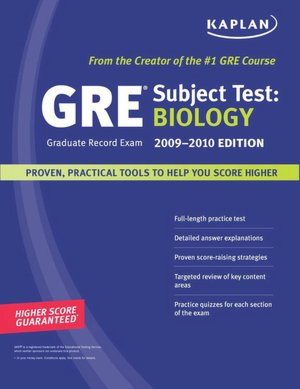 Kaplan GRE Exam Subject Test: Biology