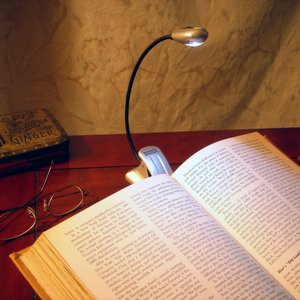 Mighty Bright Silver Xtraflex LED Booklight (Batt Inc)