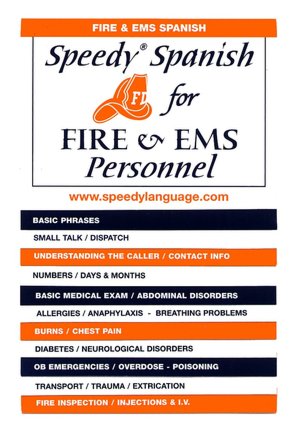 Speedy Spanish for Fire and EMS Personnel