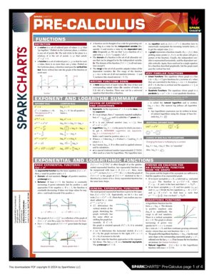 Pre-Calculus (SparkCharts)