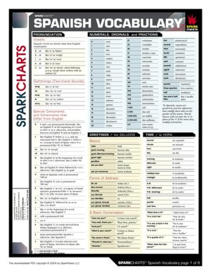Spanish Vocabulary (SparkCharts)