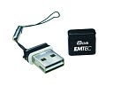 EMTEC S100 Micro Series 8 GB USB 2.0 Flash Drive (Black) by Emtec: Product Image