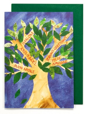 Peace Tree Christmas Boxed Card