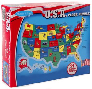 U.S.A. Map Floor (51 piece)
