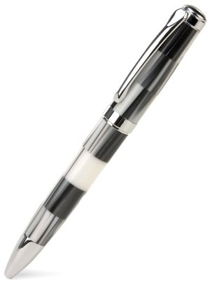 Scrittura Mosaic Black & White Metal Ball Point Pen