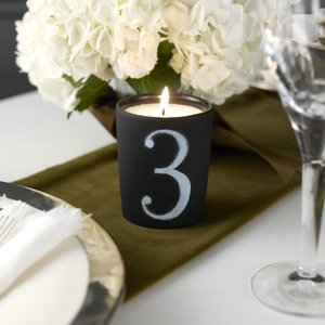 Chalkboard Message Candle Black - Unscented