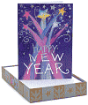 Happy New Year Holographic Boxed Card