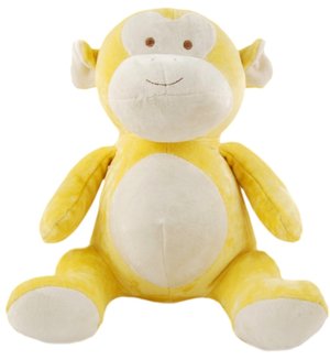 My Natural Bamboo Plush Monkey: Yellow