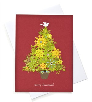 Christmas Tree and Dove Holiday Boxed Cards