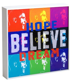 Framed Print Obama Hope Believe Dream