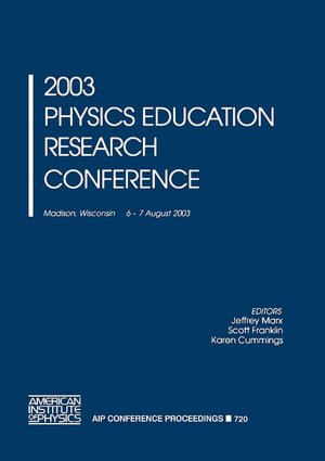 2003 Physics Education Research Conference