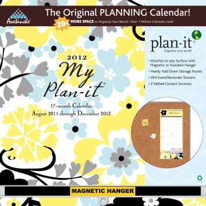 2012 My Plan-It Floral Plan-It Plus Calendar