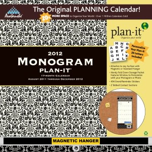 2012 Monogram Plan-It Plus Calendar