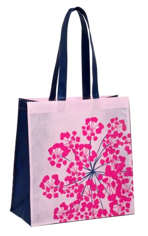 Navy and Pink floral Tote