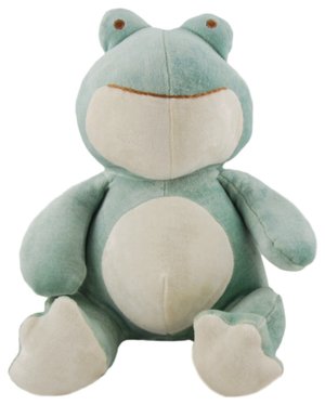 My Natural Bamboo Plush Frog: Green