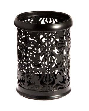Black Decorative Metal Pencil Cup ( 4.5