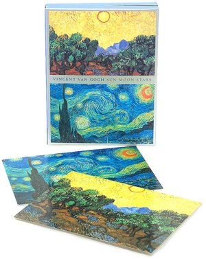 Van Gogh Sun Moon Stars Portfolio cards set of 12