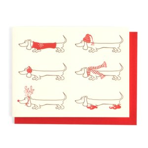 Holiday Daschund Set of 6