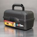 Artbin Essentials 2 Tray Art Tote 13.5"X8.5"X7.5"-Black by ArtBin: Product Image
