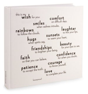This Is My Wish for You Bound Lined Journal 8X8