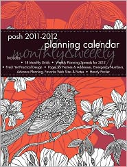 2012 Posh Planner Funky Bird Weekly Planner Calendar 