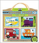 Green Start Wooden Puzzles: Ready, Set, Go - Earth Friendly Puzzles with Handy Carry & Storage Case