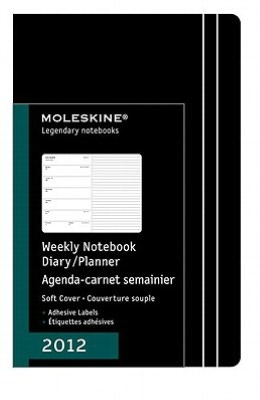 2012 Weekly Notebook - Pocket - Soft Black Cover