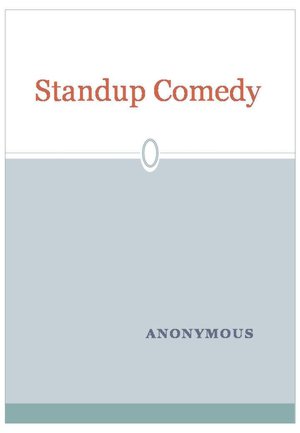 Standup Comedy