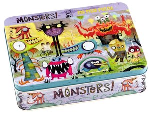 Monsters 100 pc puzzle tin