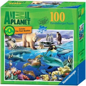 Animal Planet Aquatic friends 100 Piece Discover & Learn Puzzle