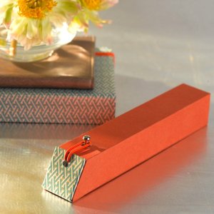 Blue Yuzen Pencil Box w/5 Pencils