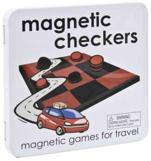 Magnetic Checkers Travel Game