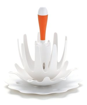 Splash Bottle Drying Rack - White