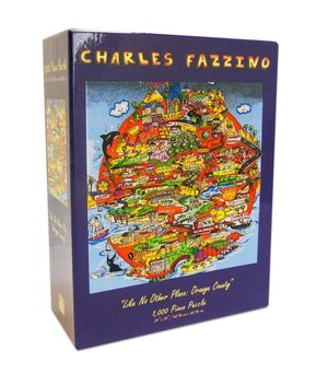 CALIFORNIA-LIKE NO OTHER PLACE ORANGE COUNTY FAZZINO 1000 Piece PUZZLE