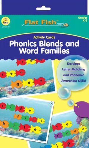 Flat Fish Phonics Blends Word Families Activity Cards