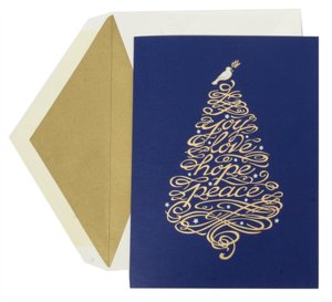 UNICEF Blue Dove Tree Holiday Boxed Cards