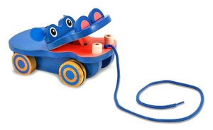 Happy Hippo Pull Toy