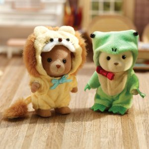 Calico Critters - Frog & Lion Costume Set